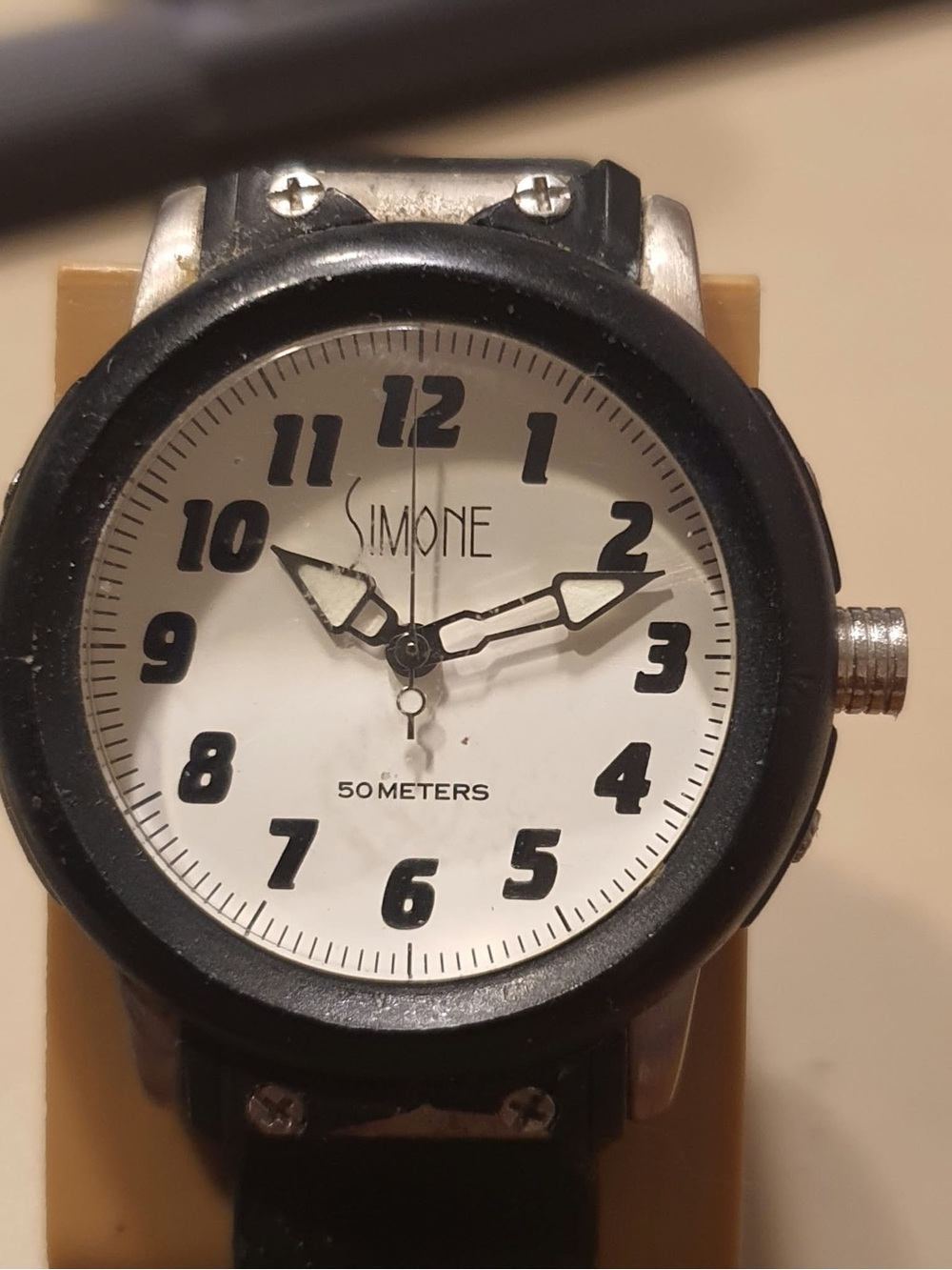 🦋10/$20🦋 Simone Black/White Leather Women's Watch